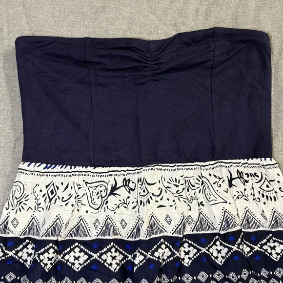 Roxy Dark Blue Ruched Top - Picture 2 of 8